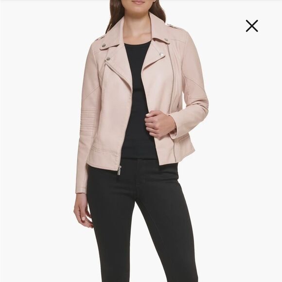 Womens Guess Faux Leather Motorcycle
Jacket size L - Picture 4 of 14